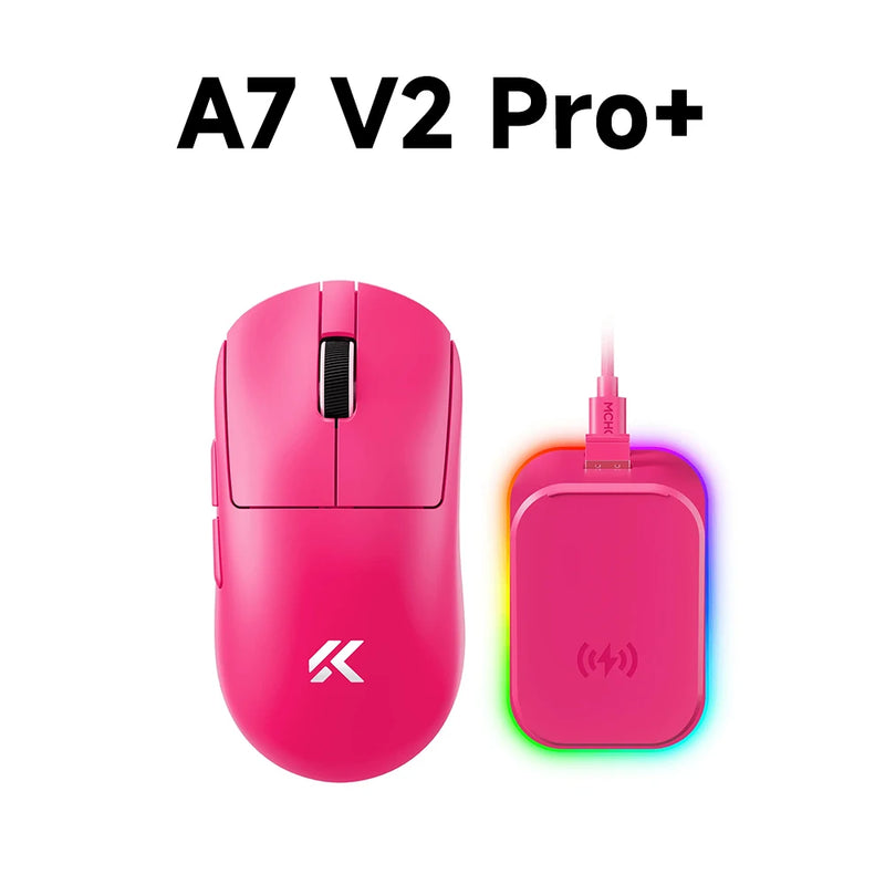 MCHOSE A7 V2 Lightweight Wireless Gaming Mouse Dual 8,000Hz Polling Rate PAW3950 TI Gaming Esports Office Mouse
