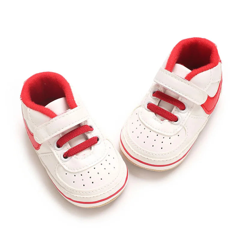 New Baby Shoes Boys Girls Classic Fashion Sports Casual Sneakers Newborn First Walker Toddler Soft Sole Non-Slip Walking Shoes