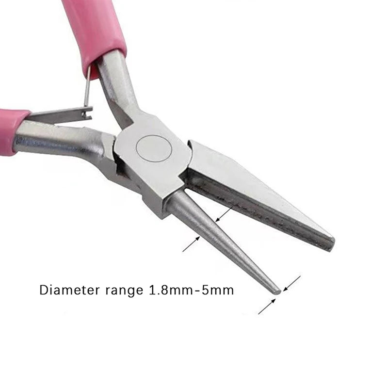 Round Concave Pliers Wire Looping Pliers Precision Jewelry Pliers Wire Looping Pliers For DIY Jewelry Making▪