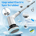 Electric Spin Scrubber 9 in 1 Cordless Cleaning Brush Telescopic Handle LED Display Wireless Bathroom Kitchen Floor Tile Cleaner