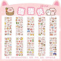 10Sheets Pet Planet Series Cartoon Transparent Waterproof PVC Ledger Material Stickers For Hand Account Pencil Case Decals