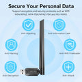 Vention WiFi Adapter AC650 WiFi5 5G&2.4G USB Card Dongle for PC Desktop Laptop Antenna Ethernet Network - Visuel 6 | SAMAG