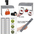 SANOTO 30cm Photography Table Top Light Box Portable Softbox Photo Studio Shooting Tent Kit With 72 LED Lights and 6 Backdrops