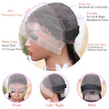 4/27 Ombre 13x4 Lace Front Human Hair Wig 100% Remy Hair Pre Plucked Transparent Lace Highlight Wigs Human Hair Straight Bob Wig