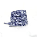 Flat Shoelaces for Shoes Burst Crack Texture Rope Leopard Print Shoelace Cement Flame Pink Printing Shoe Laces for Women Man