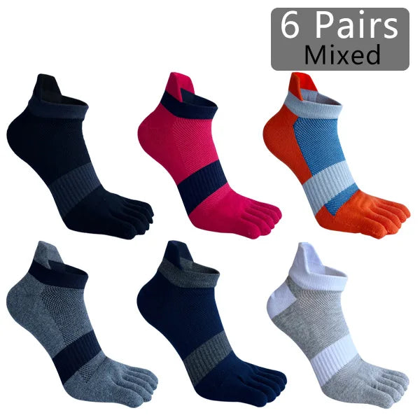 Pairs Man Five Finger Socks Large Plus Size Patchwork | SAMAG