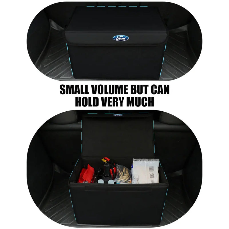 Car Trunk Stowing Tidying Large Capacity Storage Box Organizer Bag For Ford Ecosport STRACING Transit Escort Focus Fiesta Shelby