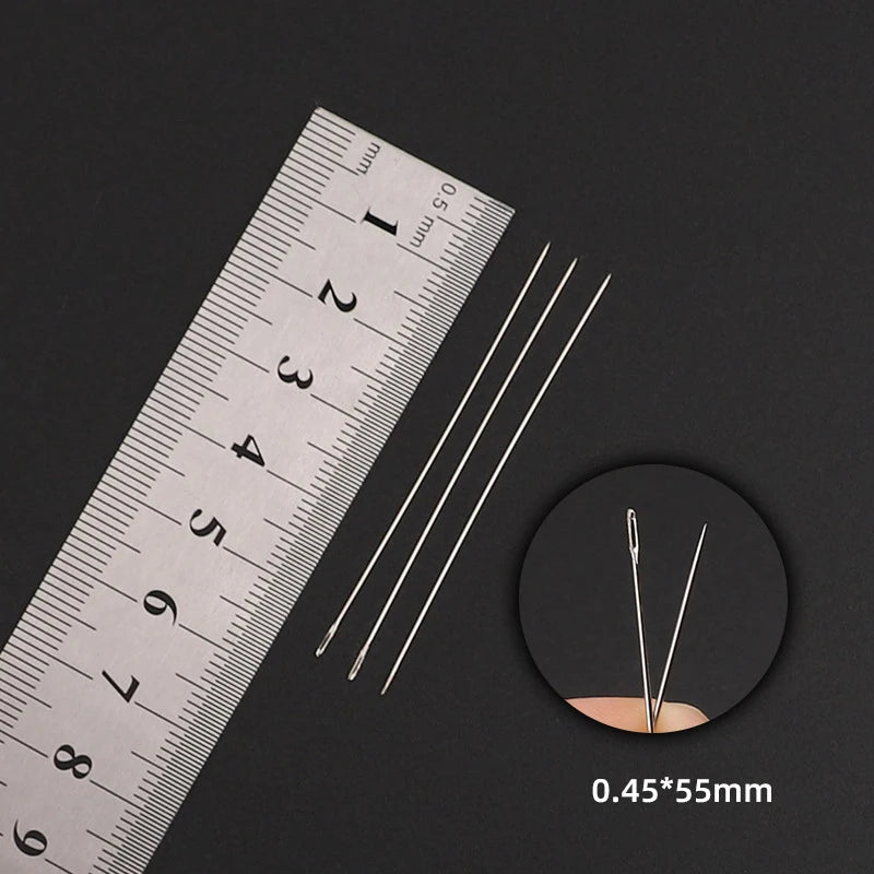 30pcs Metal Beading Needles For Beads Threading String Tambour/Jewelry Bracelet Necklace Making Pins Cord Tools Pins DIY Tool