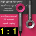 7 in 1 Hair Dryer Professional with Cold Hot Air Functionality Negative Lon Blow Quick Dry Leafless Salon Home Hairdryer