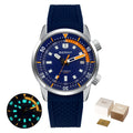 BERNY Automatic Diving Watches for Men 20ATM Super Luminous Mechanical Men's Diver Watch Sapphire Full Stainless Steel Dive