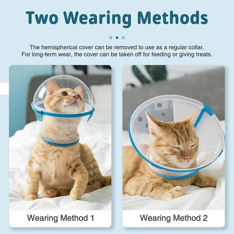 Protective Biting Prevention Cat Muzzle Breathable Transparent Astronaut Helmet Adjustable Pet Hood Pet Supplies