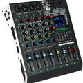 4 Channel Audio Mixer 48V Phantom Power USB Studio Sound Mixers Bluetooth DJ Console Mixing for Karaok