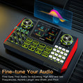 Tenlamp G9 Professional Podcast Influencer KOL Singing Gaming DJ Mixing Station Controller Equipment Studio Professional Recording Electronic Music Mixer Power Karaoke Machine Available Dynamic Condenser Wireless Microphone P