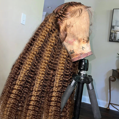 30 32 Inch 13x4 13x6 HD Highlight Ombre Curly Lace | SAMAG
