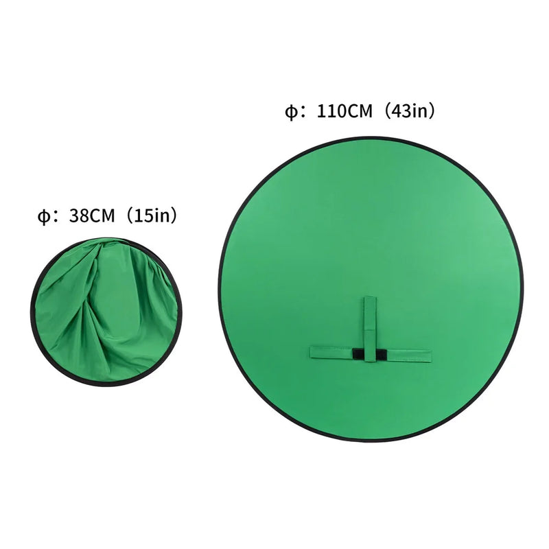 Selens Collapsible Portable Chroma Key Background Green Screen Chair Photo Studio Kits Background Photography Accessories
