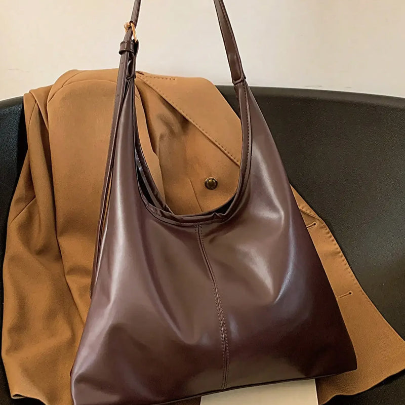 Large Capacity Solid Color Women's Shoulder Bag, Multifunctional Crossbody Bag, Women's Shoulder Tote Bag, Large Capacity Crossbody Tote Bag, Casual Work Bag