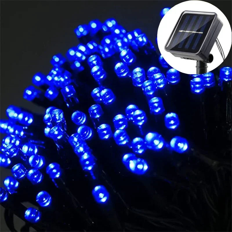 LED Solar Lights Outdoor Waterproof Fairy Garland Lights Christmas Party Halloween Decorations Solar Lights Garden Decoration
