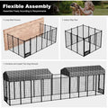 Large Dog Kennel Outside with Roof Heavy-Duty Indoor Outdoor Run Dog Enclosure with Removable Cover Dog Pens Outside