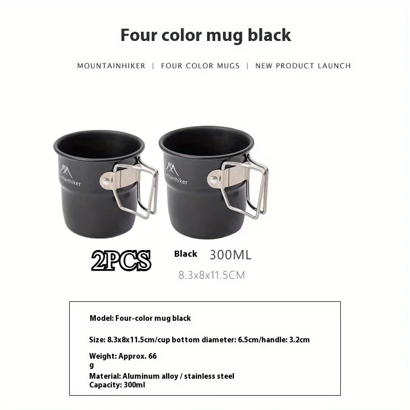 Mountainhiker Camping Cups Aluminum Cups Travel Cutlery Picnic Utensils Outdoor Gear Travel Cooking Sets Cookware Hiking