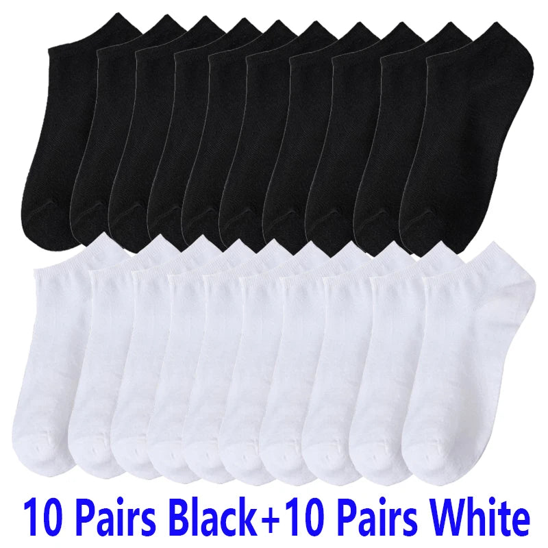 10/20/30 Pairs Unisex Comfort-Fit Ankle Socks Men Women | SAMAG