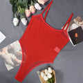 Special Tight-Fitting New Casual Mesh Sexy Bodysuits Erotic Underwear Solid Color Transparent Pure Desire Bodysuits Elegant 55IC