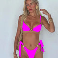 Sexy Fashionable Swimsuit Women Solid Bikini Separable | SAMAG