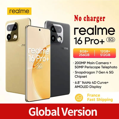 Realme 16 Pro Plus Smartphone 6.8" 144Hz Curved AMOLED | SAMAG