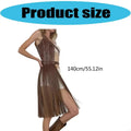 Long Fringed Suspender Belt Decorative PU Waist Cincher Corset For Club Wear - Visuel 6 | SAMAG