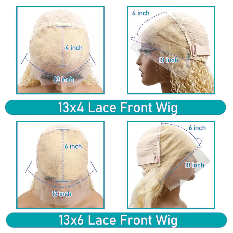 220% 613 HD Lace Frontal Wig 13x6 Blonde Transparent Lace Front Wigs 13x4 Body Wave Human Hair Wigs For Women Brazilian Hair