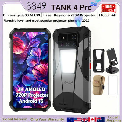 8849 Tank 4 Pro Unihertz 5G Rugged Projector Smartphone | SAMAG