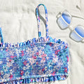 Ruffle Floral Printe Bikini Set Women Swimsuit Two-Piece | SAMAG