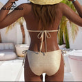 Nadanbao Fashion Gold Silver Women's Swimsuit Sexy Slim | SAMAG