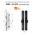 Smart Lock with Camera Door Viewer Waterproof IP66 Tuya WiFi Fingerprint Password Sliding RFID Card Sliding Electronic Door Lock
