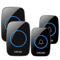 CACAZI New Wireless Doorbell Waterproof 300m Range US EU UK Plug-in Home Intelligent Door Bell Chime 1 2 Button 1 2 3 Receivers