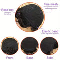 Pixie Cut wigs for Black Women Straight Human Hair Wigs with Bangs Natural 1B Color Wig Short Layered Full Machine Made Wig