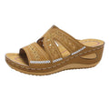 2026 Women's Wedge Slippers Fashion Casual Sandals Summer Open Toe Beach Slippers for Women Non-Slip Platform Sandals Pig Size