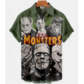 Summer Men's Hawaiian Shirt Movie Figures Horror Vintage | SAMAG