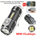 2000LM Ultra Bright P50 LED Flashlight Tactical EDC Torch Telescopic Zoom Type-C Rechargeable Emergency Spotlight for Camping