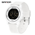 SANDA 6182 Multifunction Waterproof LED Digital Mens Wristwatches Sport Electronic Watch for Alarm Clock - Visuel 7 | SAMAG