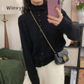WinvyNee Women Solid Pure Wool Thin Knitted Cardigan - View 5 | SAMAG