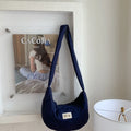 New Texture Simple Hobo Bags Women Leisure Shopping Shoulder Crossbody Bags Lightweight Large Capacity Casual  Commuter Bag