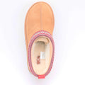 Women's Platform Clog Mule Slippers Genuine Cow Suede Upper Real Wool Lining Thick EVA Sole Non-slip Warm Winter Slip-on Indoor