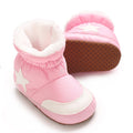 PINK Super Cute Winter Snow Baby Boots Cute Bear Warm Booties For Kids Soft Sole Infant Newborn Toddler Baby Girl Shoes