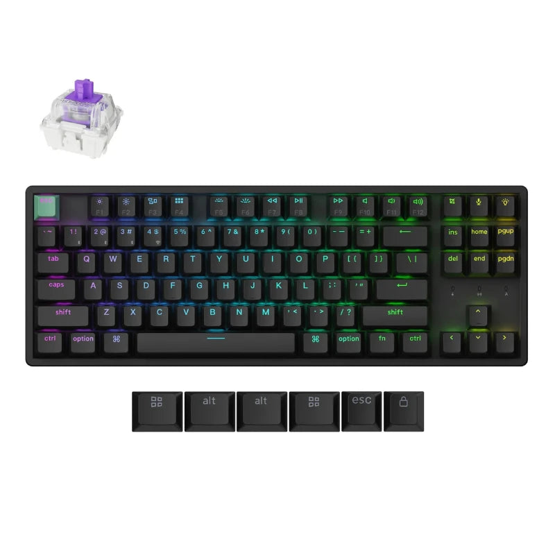 Keychron K8 HE Wireless Magnetic Switch Custom Keyboard RGB Backlight Double-Shot PBT Keycap