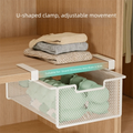 Large Capacity Underwear Storage Basket Pure Color Under Cabinet Hanging Organizer Shelf Design Pull - Out - View 3 | SAMAG
