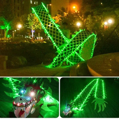3/5M LED Chinese Dragon Poi Set Luminous Dance Props | SAMAG