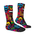 Cartoon-themed Harajuku Printed Men's Socks Breathable | SAMAG