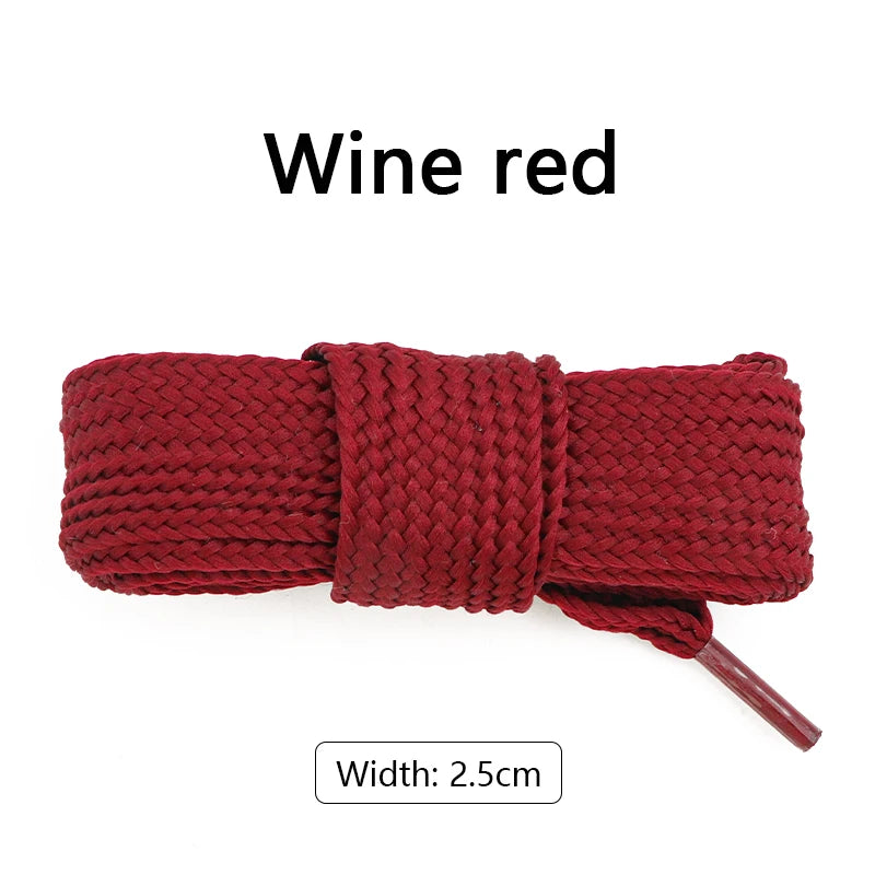 New 1Pair 100/120/140/160CM 2.5cm Wider Laces for Shoes New Sneakers Flat Shoelaces Fashion Rope Shoelace Shoes Accessories