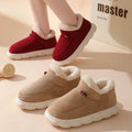 Winter Women Shoes Casual House Shoes For Men 2026 Outdoor Warm Cotton Shoes For Women Indoor Plush Padded Slippers Female