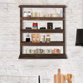 Wood Spice Rack Wall Mount, Wooden Holder, Seasoning Countertop or Tiered Door - View 2 | SAMAG
